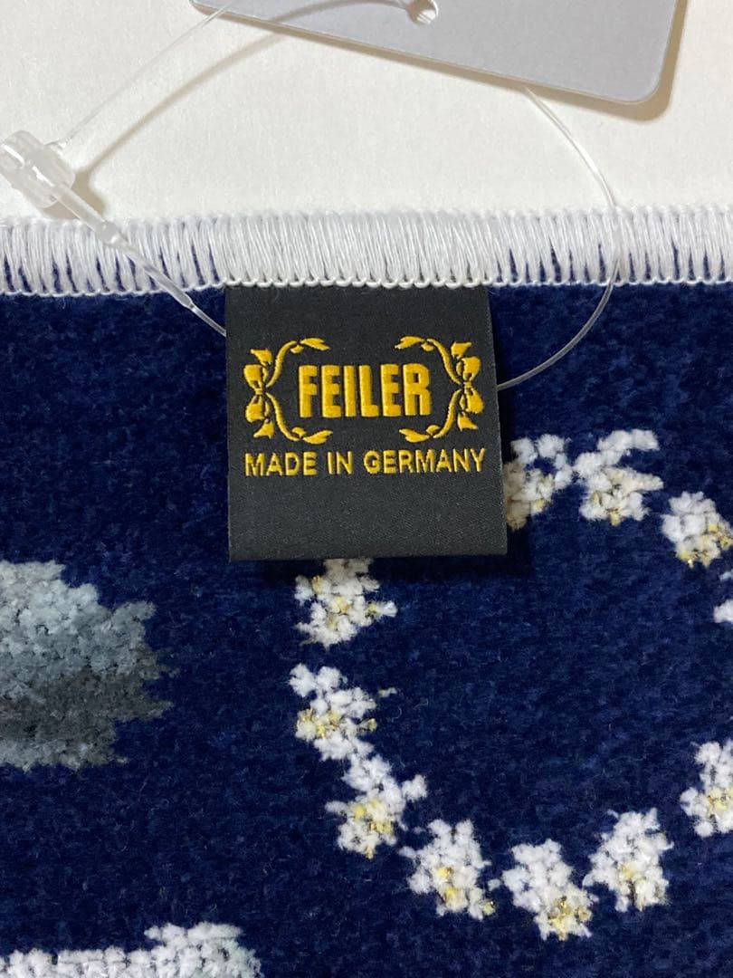 フェイラーハンカチ イエナコラボ IENA別注ネイビー洋服ハート紺色おしゃれ鞄靴