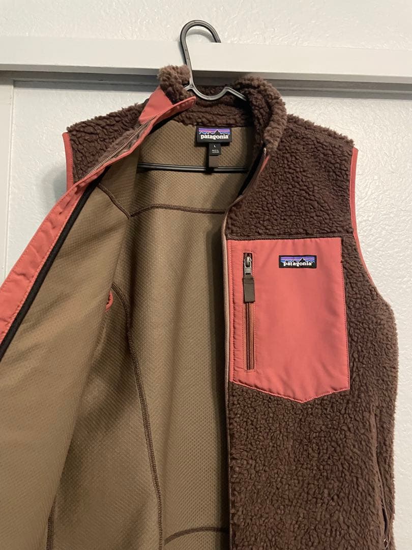 Patagonia フリース ダウンベスト Lサイズ 茶色
