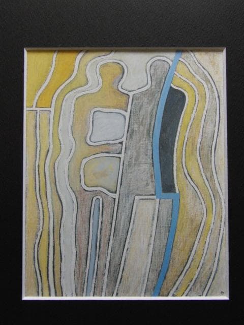 大沼映夫、作品’97（二人の周辺）、希少な額装用画集より、新品高級額装付