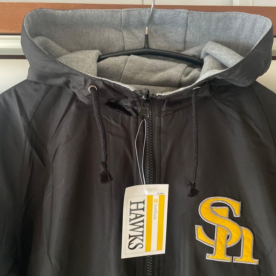 【タグ付新品未着用/希少】ソフトバンクホークス ダブルフェイスフーディー S