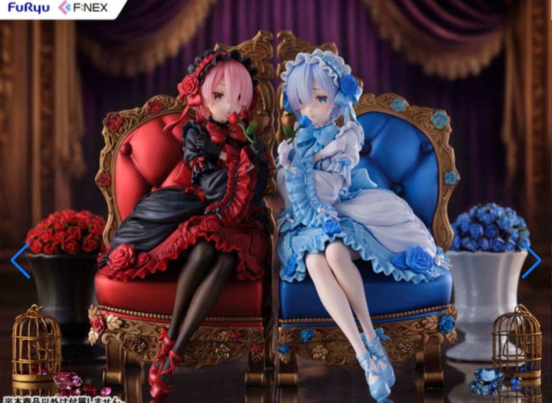 Re:ゼロから始まる異世界生活 レム　ラム　フィギュア　GOTHIC ゴシック