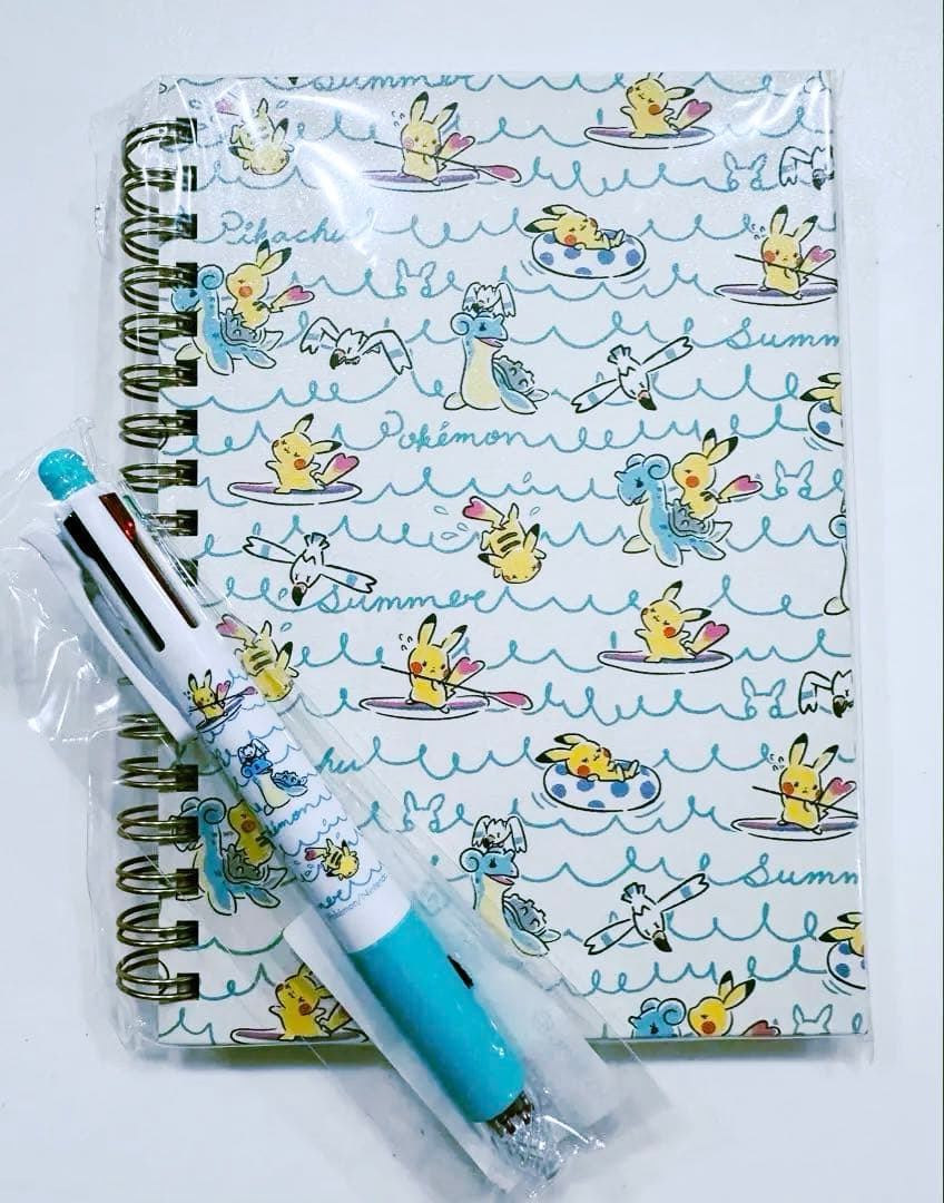 イッツデモ　ポケモン　B6リングノート　4色ボールペン