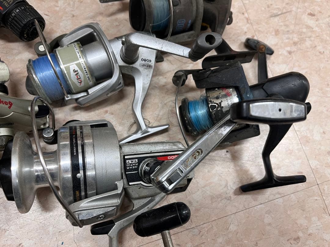 15個ジャンクリール　SHIMANO DAIWA などまとめ売り