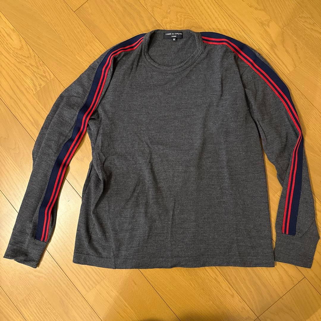 【ウシ】COMME des GARÇONS HOMME グレー長袖セーター