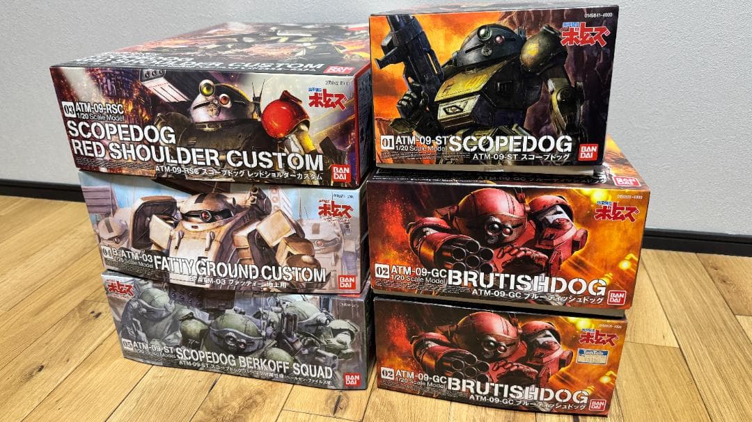 BANDAI 装甲騎兵ボトムズ 1/20 シリーズ（6個セット）バンダイ