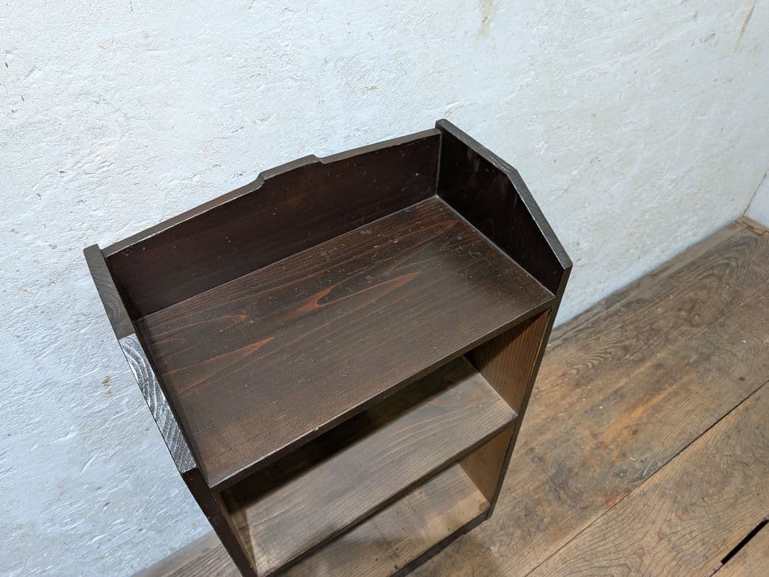 1122 ヴィンテージ　杉のオープンラック　飾り棚　収納棚　本箱　古道具　レトロ