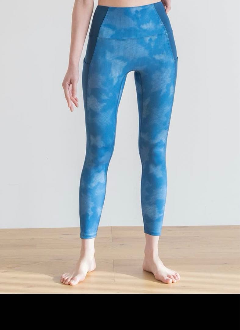 【SUKALA】ドットプリントレギンス★ M ★スモークブルー★タグ付新品★