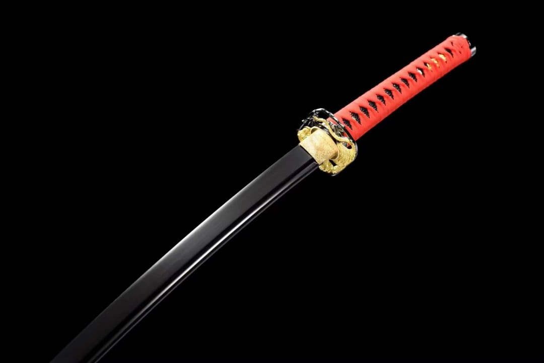 【影豹】中炭素鋼発黒侍刀 武具　刀装具　日本刀　模造刀 居合刀