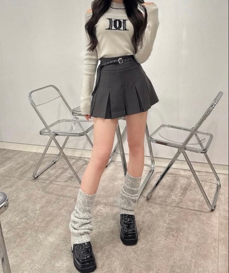 【即日発送】ダーリッチ　レッグウォーマー　グレー