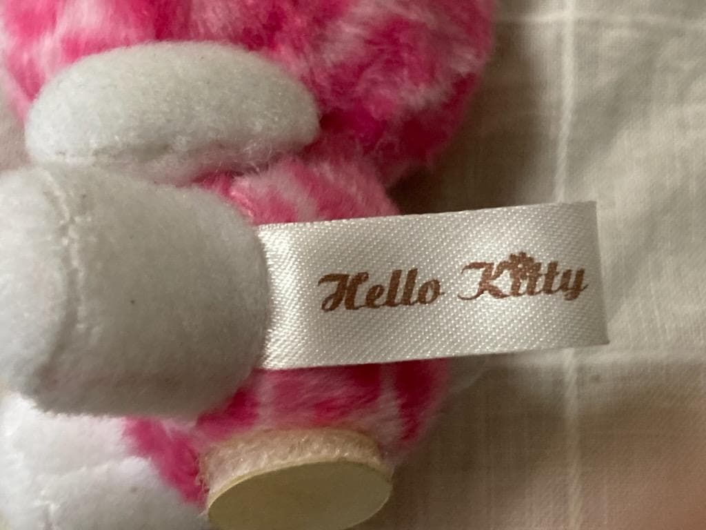【希少！美品】　ハローキティ　ピンク　ヒョウ柄　ミニマスコット　セイワ　2002
