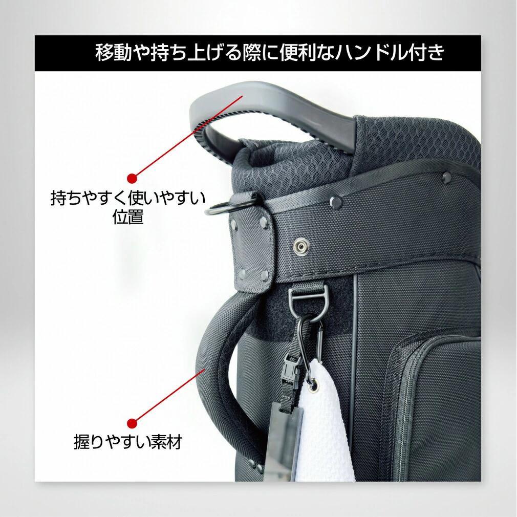 ティゴラ T.キャディバッグ ゴルフ 9型 : ブラック TIGORA
