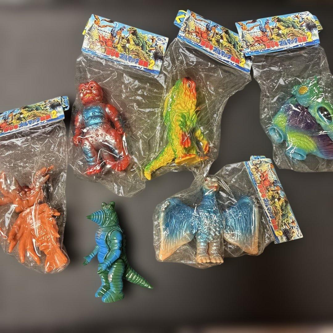1*4様 ゴジラブルマァク伝説2 ソフビ　まとめ売り　ヘドラ　など