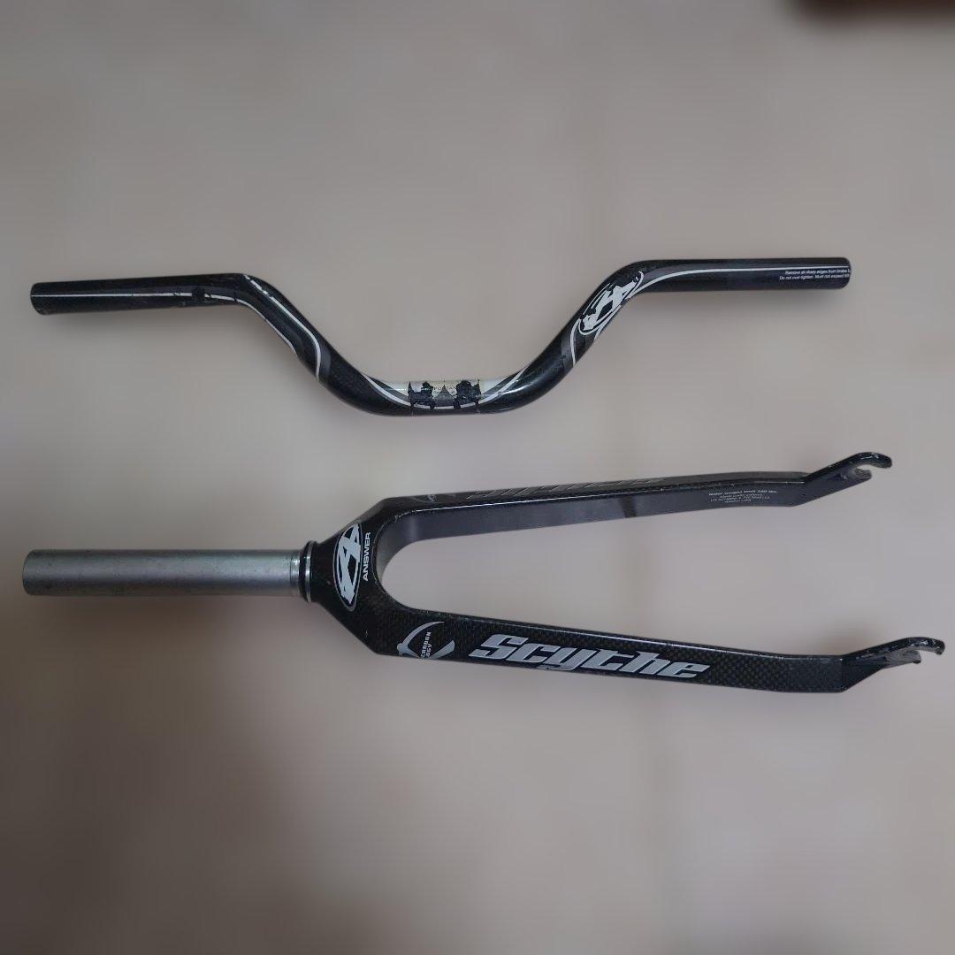 ANSWER カーボンミニバー&ダガーフォーク mini【２点】 BMXレース