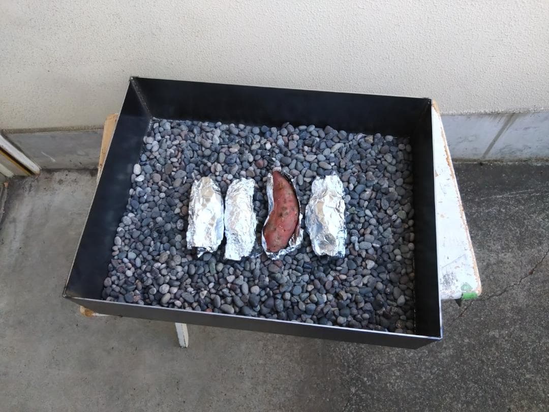 焼き芋機器　LPガスコンロ　さつまいも　鉄製釜　副業　屋台　イベント　学園文化祭