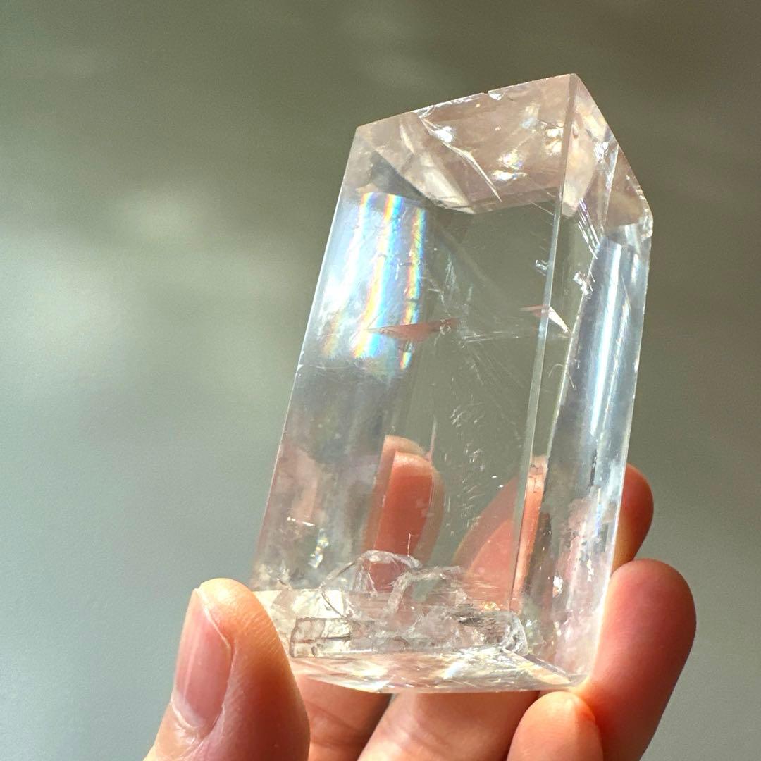 カルサイト　高品質　虹　プリズム　113.5 レインボーカルサイト