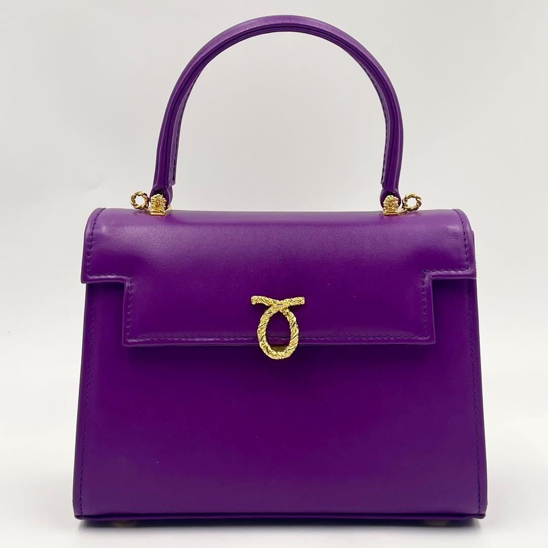 【定価45万・極美品】ロウナーロンドン ジュディ ハンドバッグ 2way 希少色