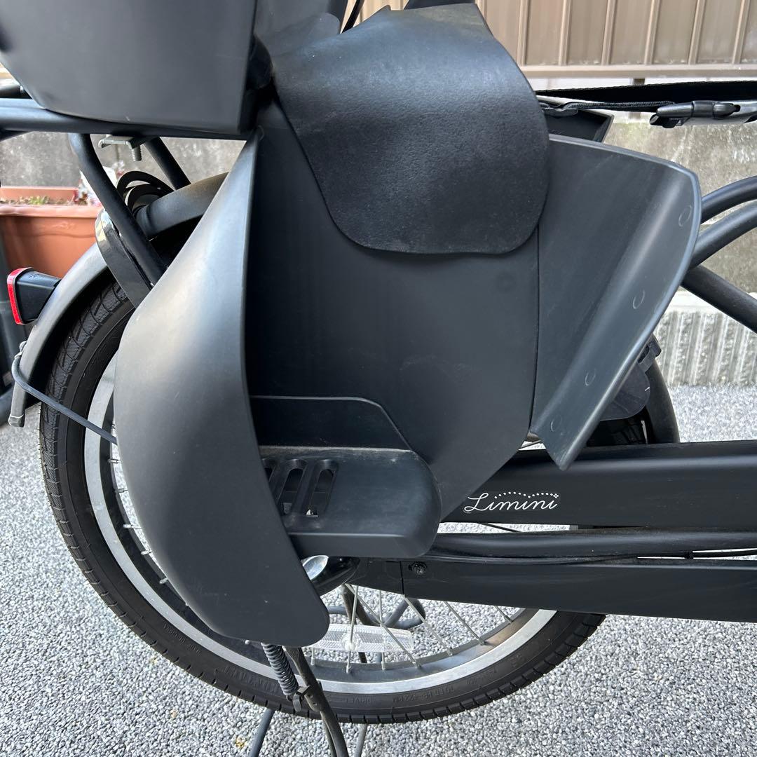 【美品】非電動チャイルドシート付き自転車　ハーフカバー付き