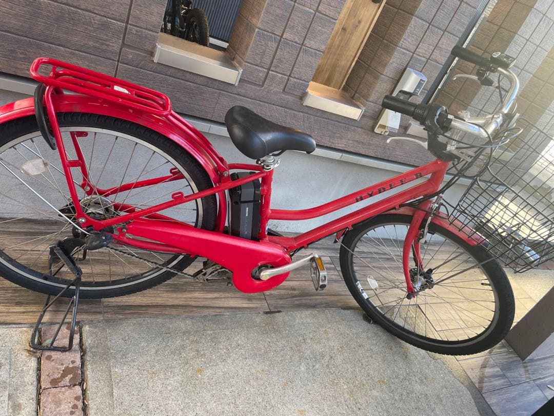 HYDEE B 電動アシスト自転車 レッド26インチ引き取り兵庫県明石市
