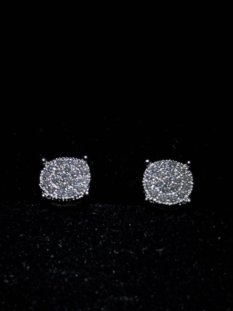 6mm モアサナイト 両耳スタッズピアス