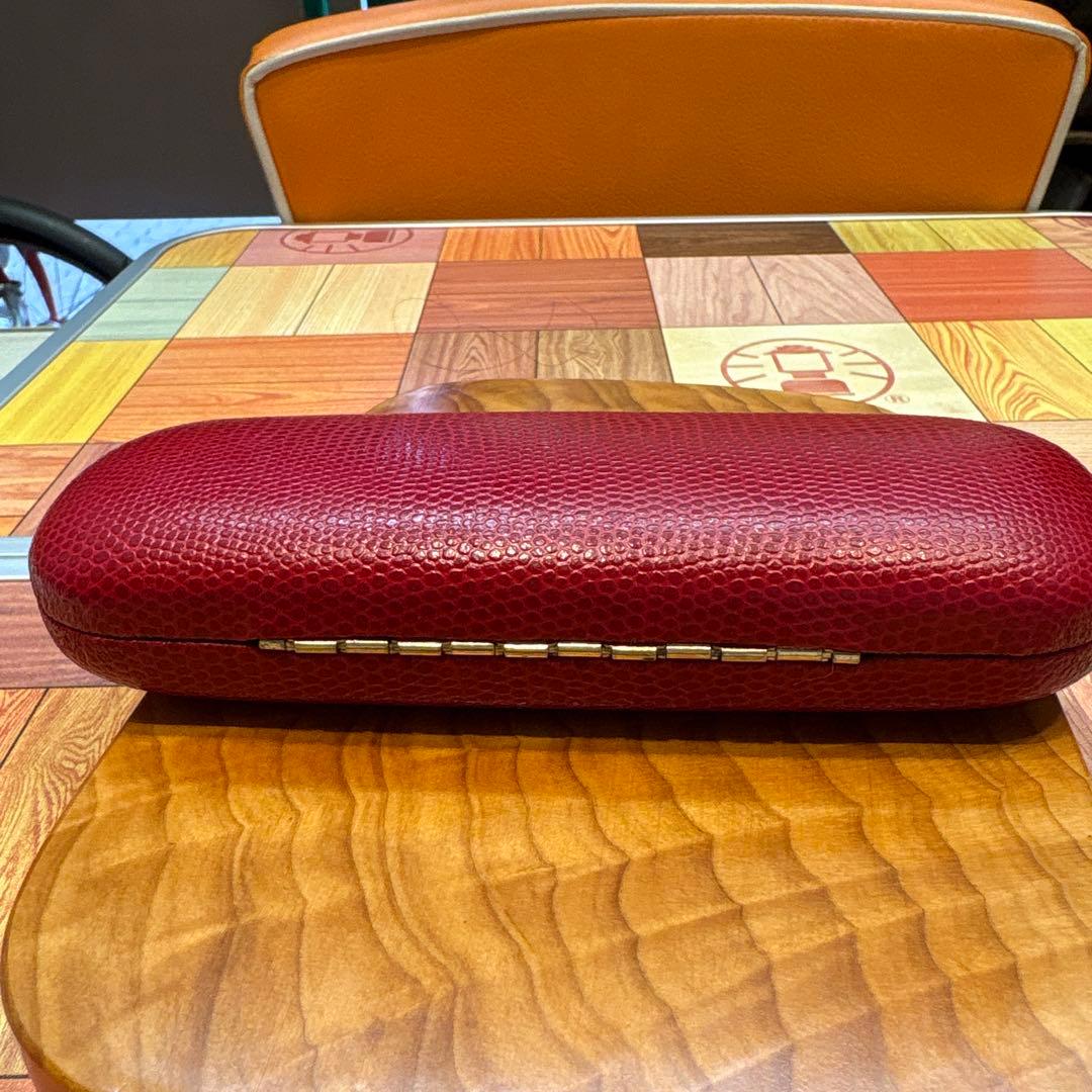貴重品　イタリア製　眼鏡ケース　革製　お洒落　小ぶり