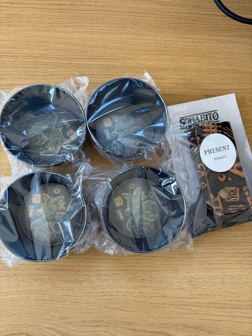 SOMABITO シェラカップ4個　キーケース