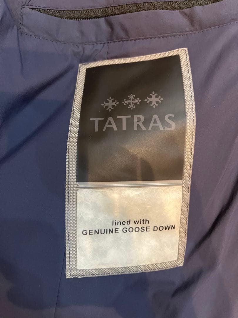 タトラス　メンズ　ダウン　ボルボレ　BORBORE ネイビー　サイズ　02