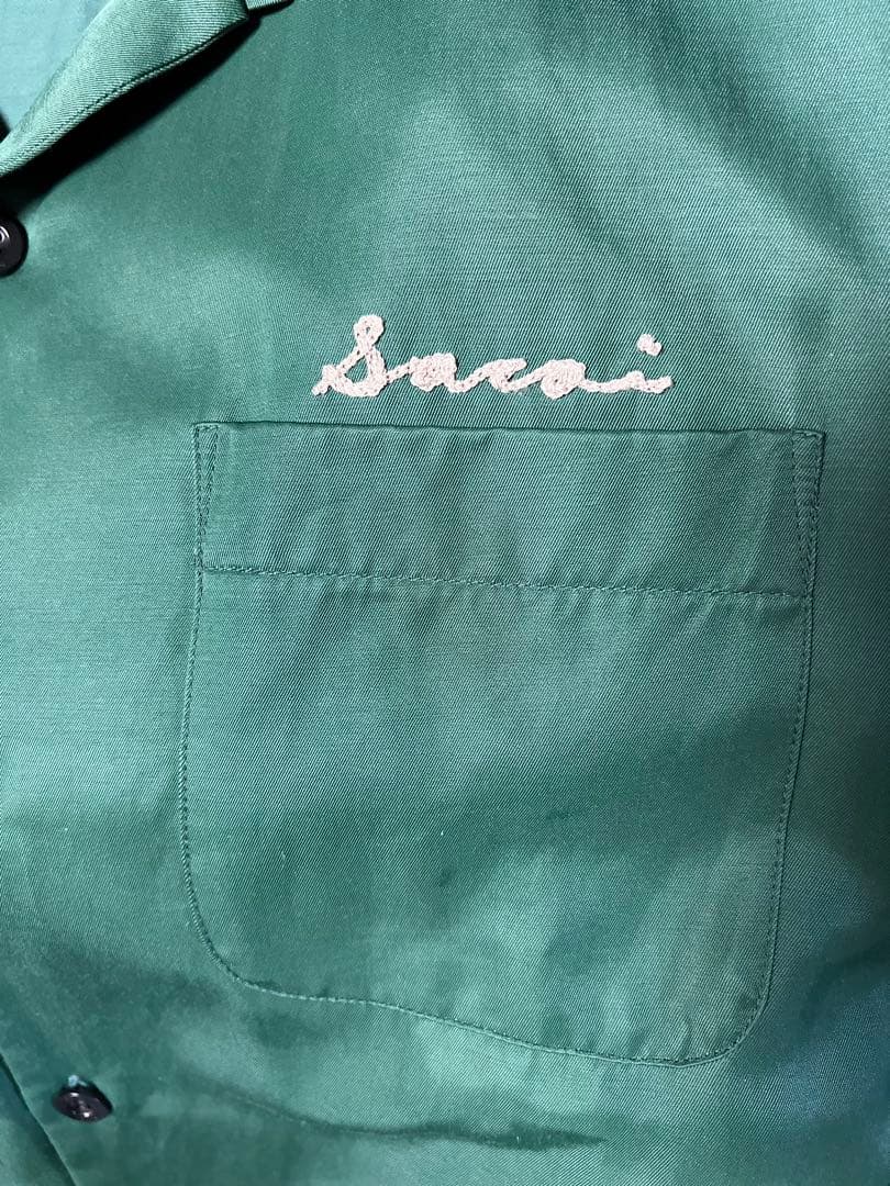 ウェア・シャツ 22ss sacai Cotton Twill Bowling Shirt