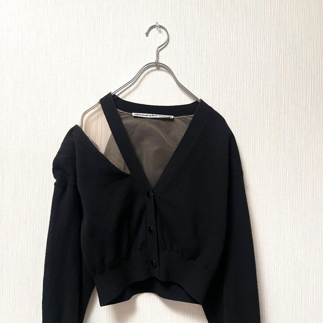 jumkot alexanderwang ショート丈 カーディガンメッシュ