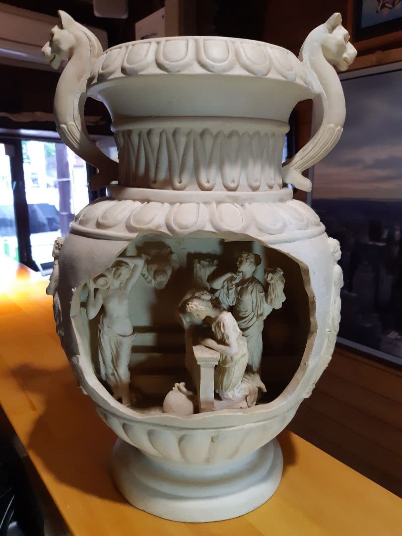 古代ローマ造形装飾壺型置物