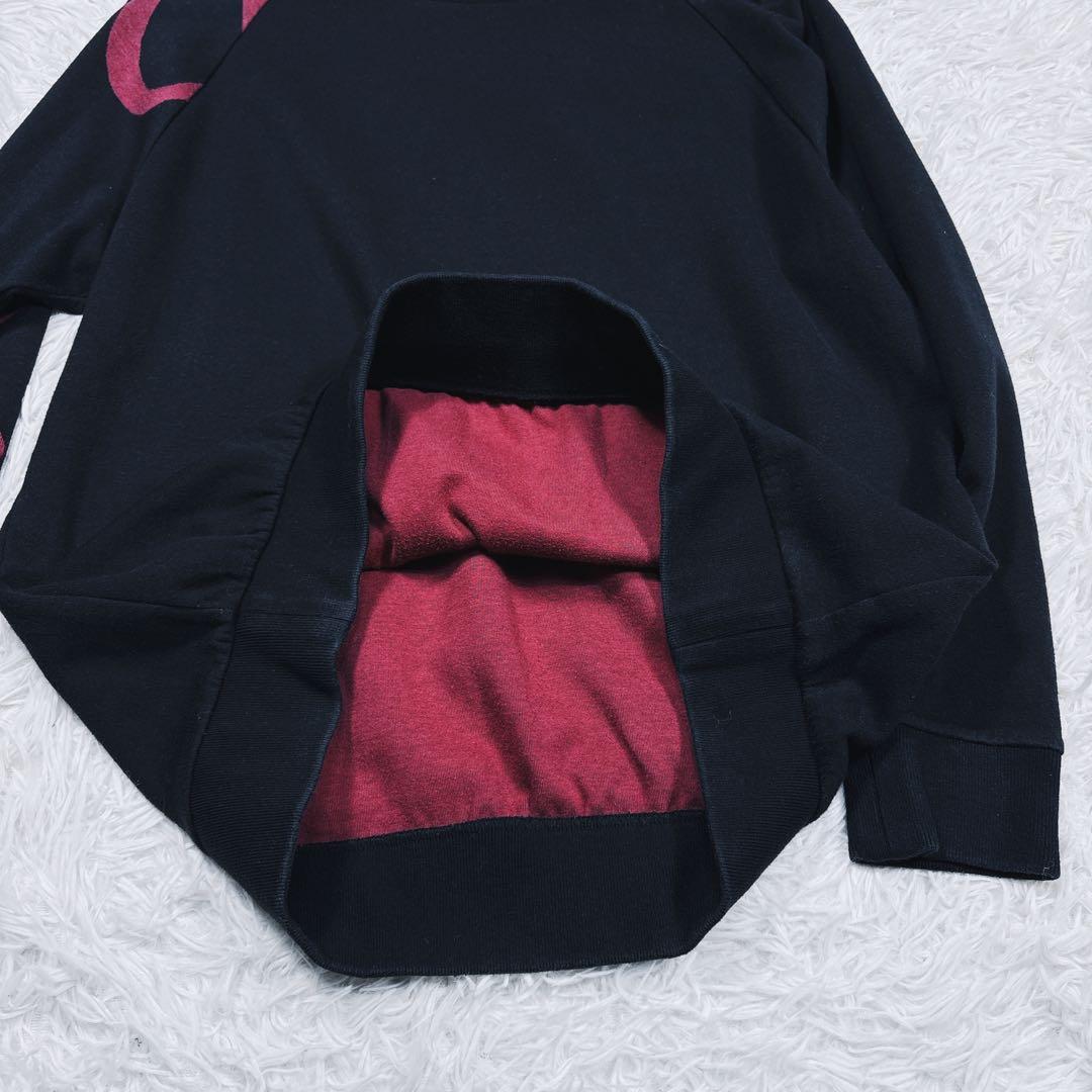 美品✨ポールスミス　スウェット　ビックロゴ　スリーブデザイン　黒　XL