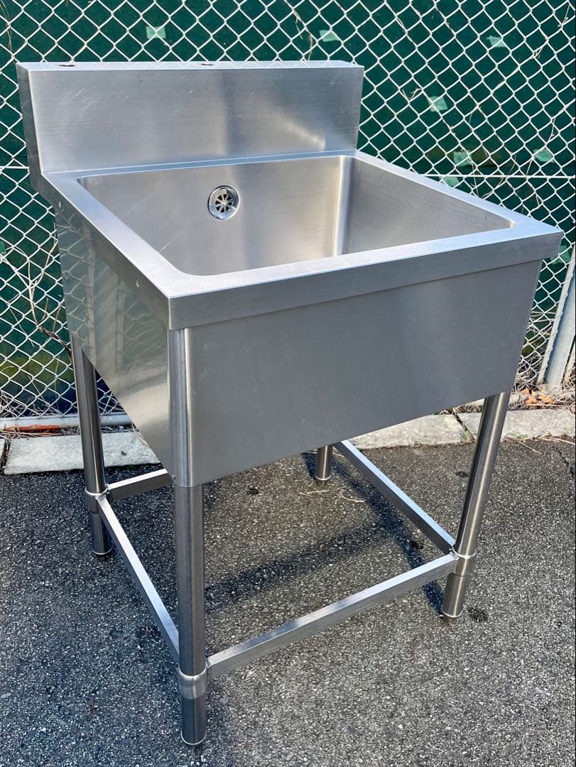 ステンレス1槽シンク 流し台　600×600×800