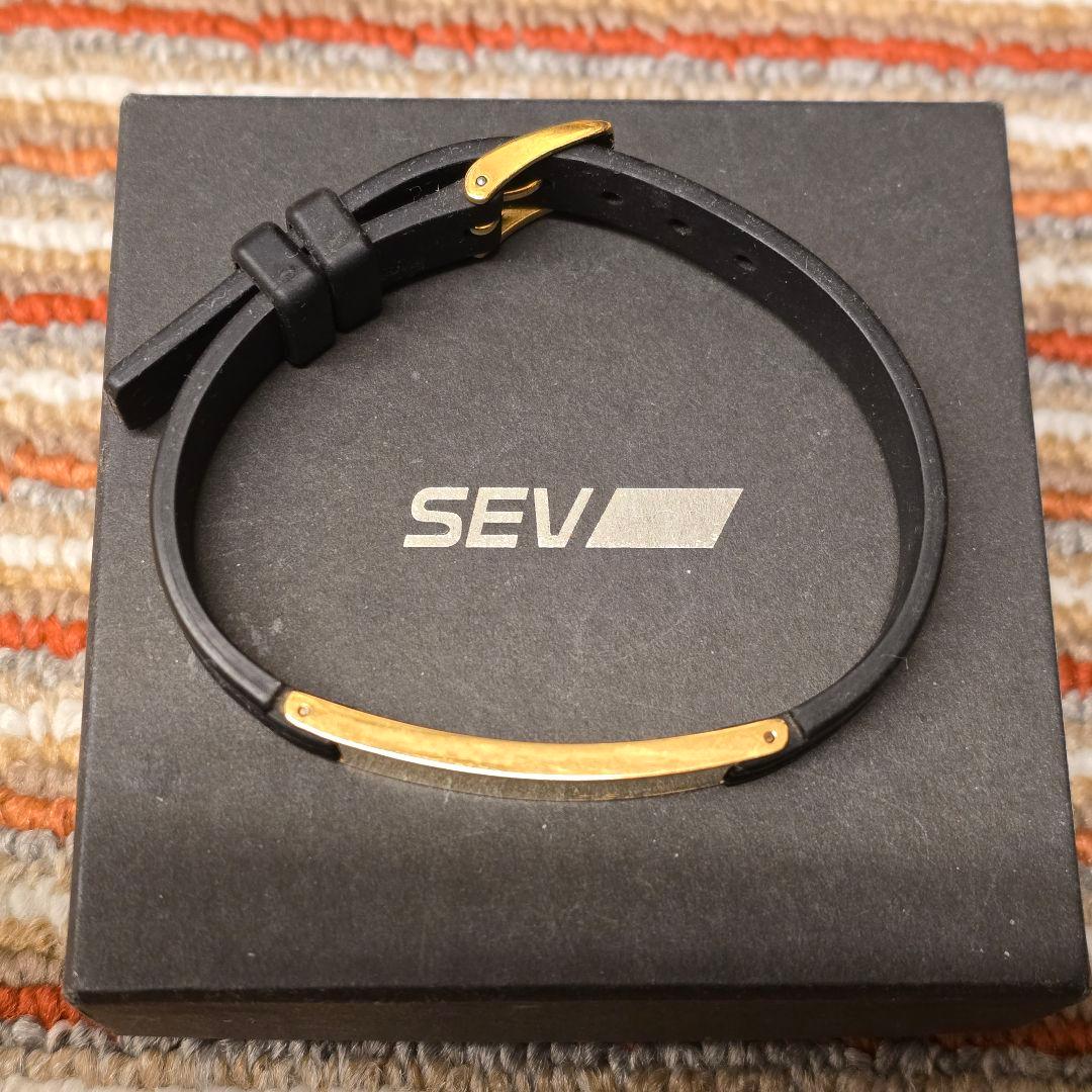 SEV ブラック ゴールド ブレスレット2G