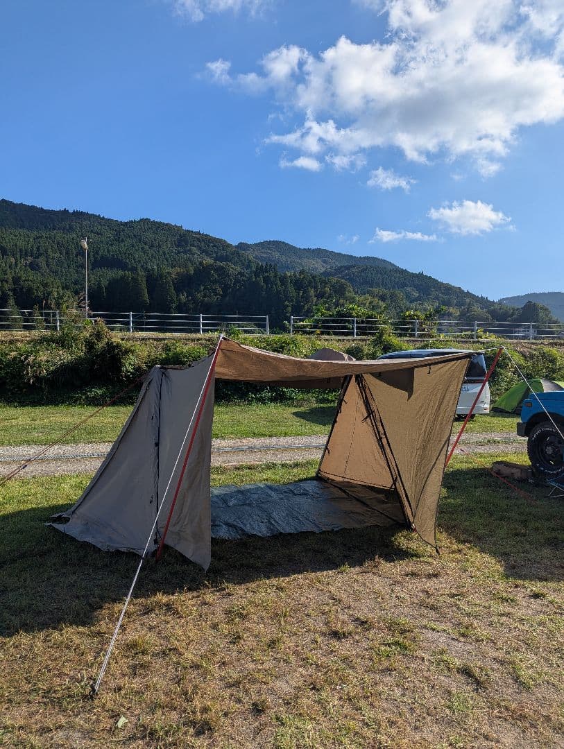 値下げ☆TC素材！FIELDOORパップテントTC320＋横幕＋前幕フルセット☆