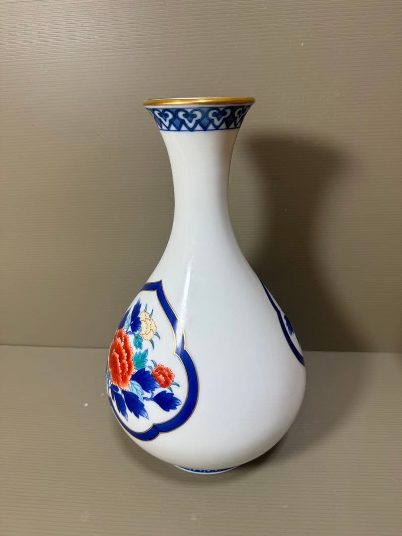 2228 香蘭社　金彩　花瓶