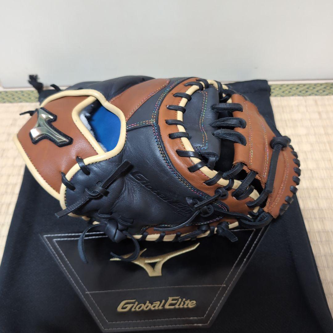 型付け済！ミズノグローバルエリート軟式オーダーキャッチャーミット