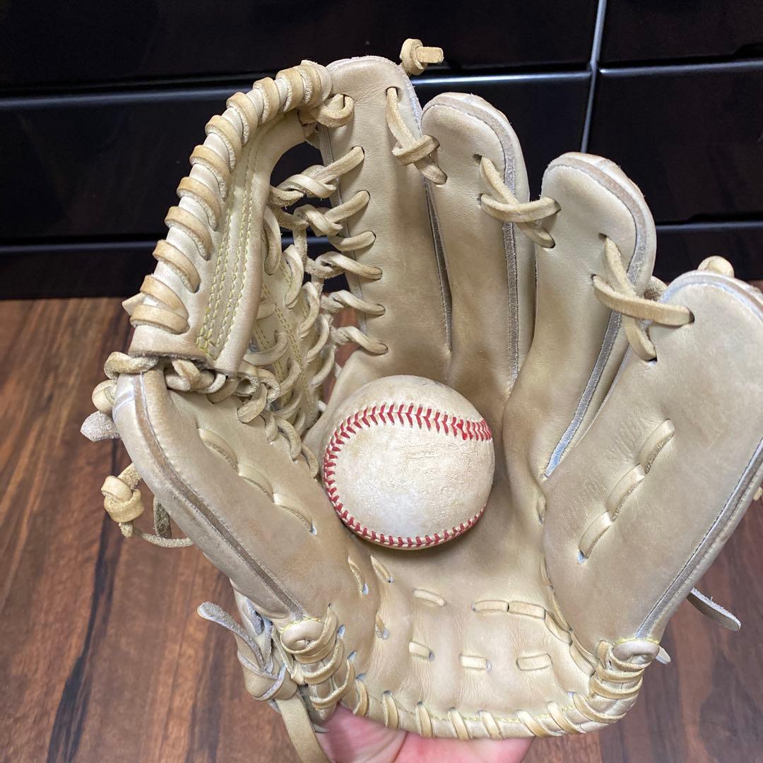 テッペン 硬式グローブ ベージュ