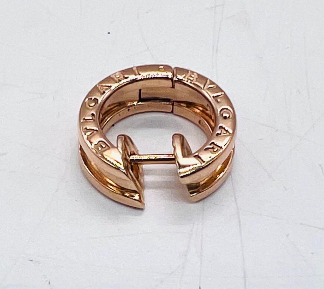 BVLGARI ブルガリ K18PG B-ZERO1 ピアス 4.1g 左耳のみ