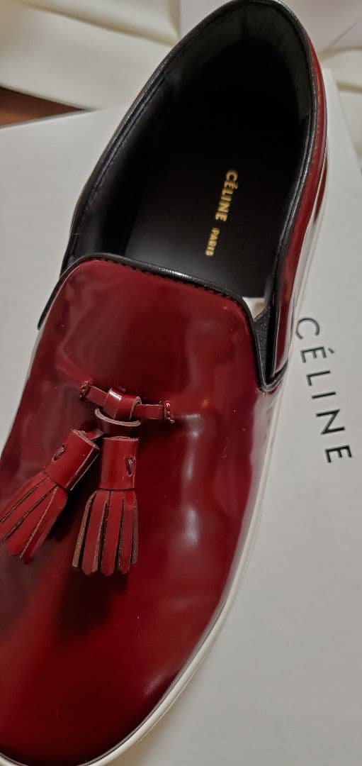 CELINE　スケータータッセルスリッポン　38.5