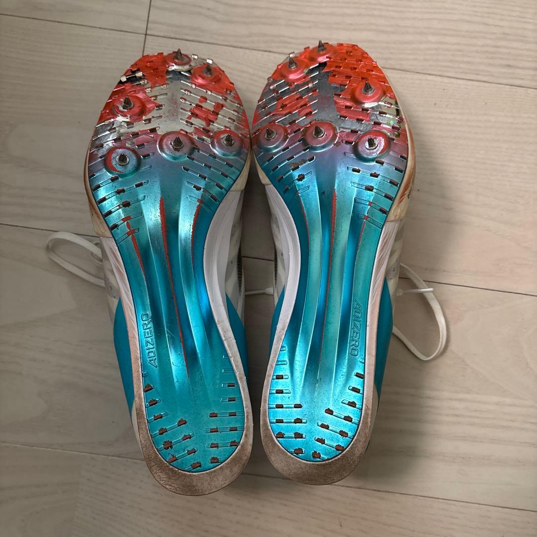 ADIZERO sp2スパイクシューズ ホワイト/グレー/ブルー　29.0cm