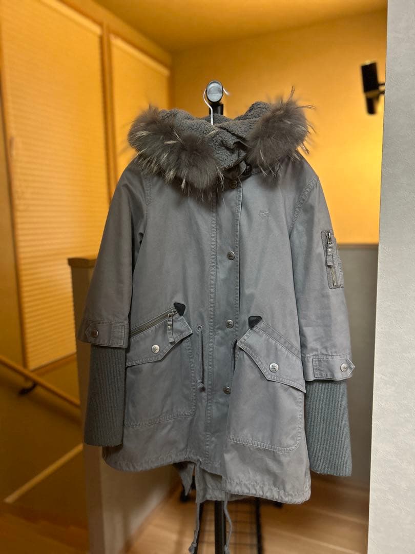 Burberry ブルーレーベル　3wayモッズコート　ミリタリー バーバリー