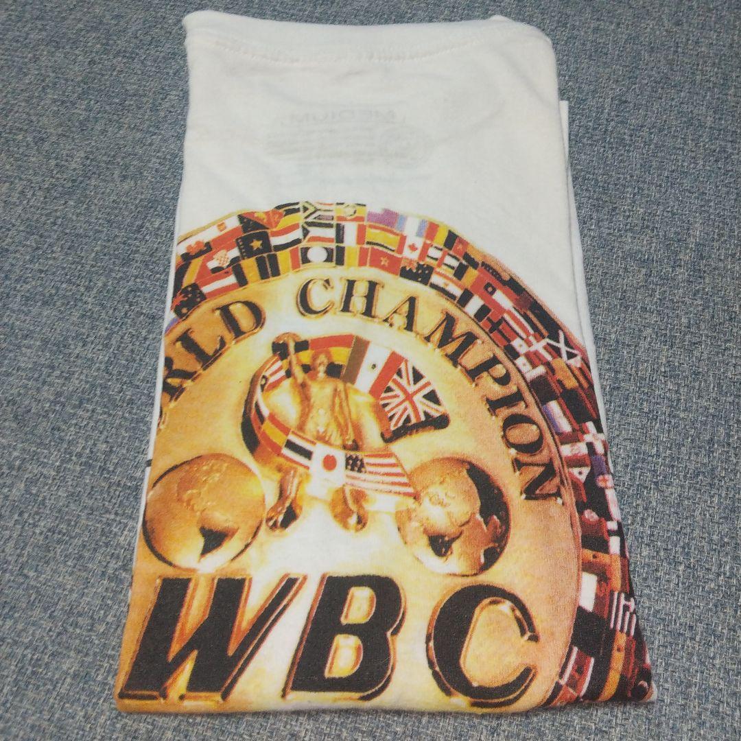 ボクシング WBC 世界チャンピオン Tシャツ Mサイズ ホワイト グッズ