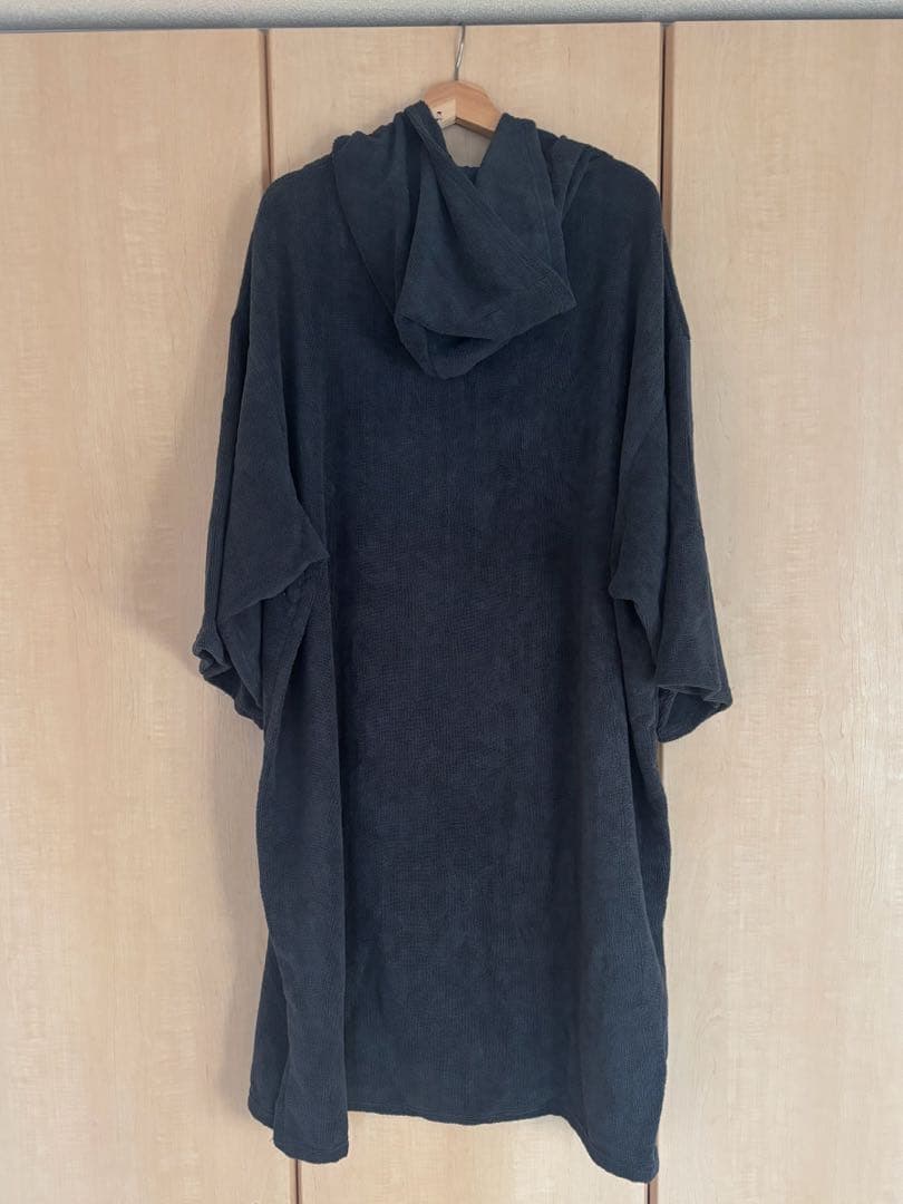 KIWAMI SAUNA フード付きサウナポンチョ ダークグレー