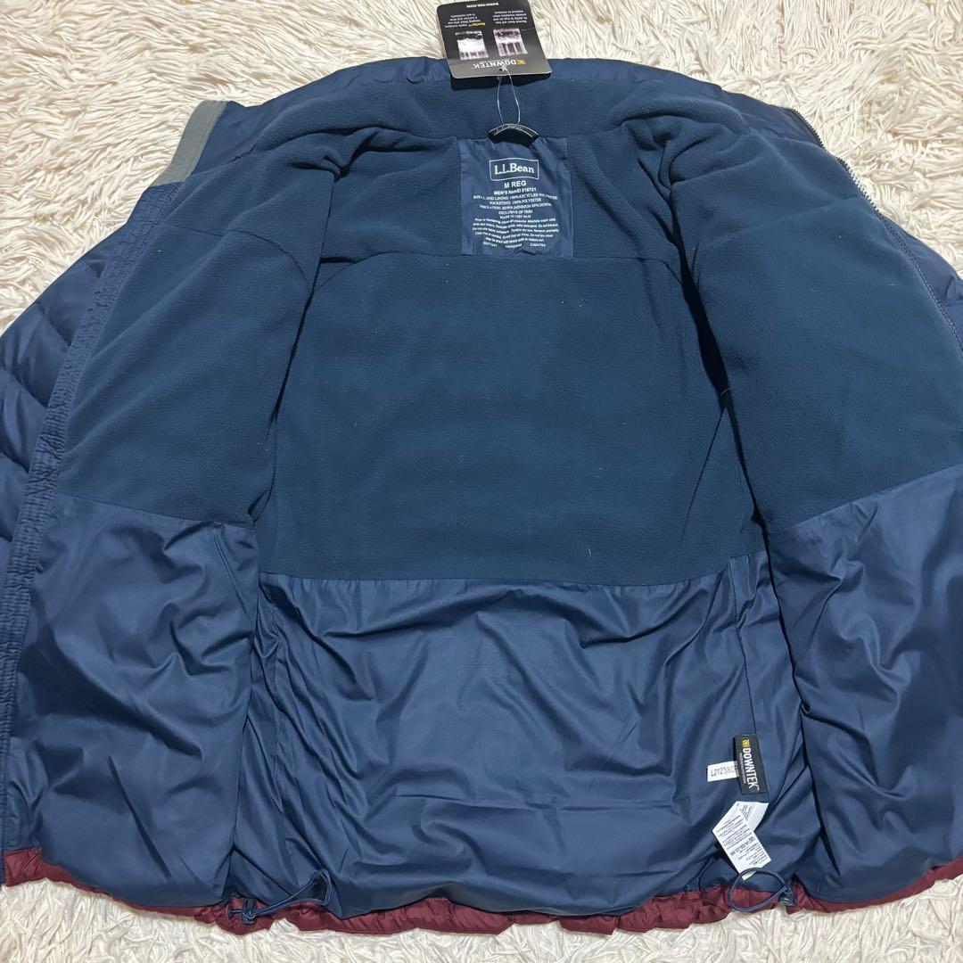 新品 エルエルビーン メンズビーンズダウンジャケットカラーブロック