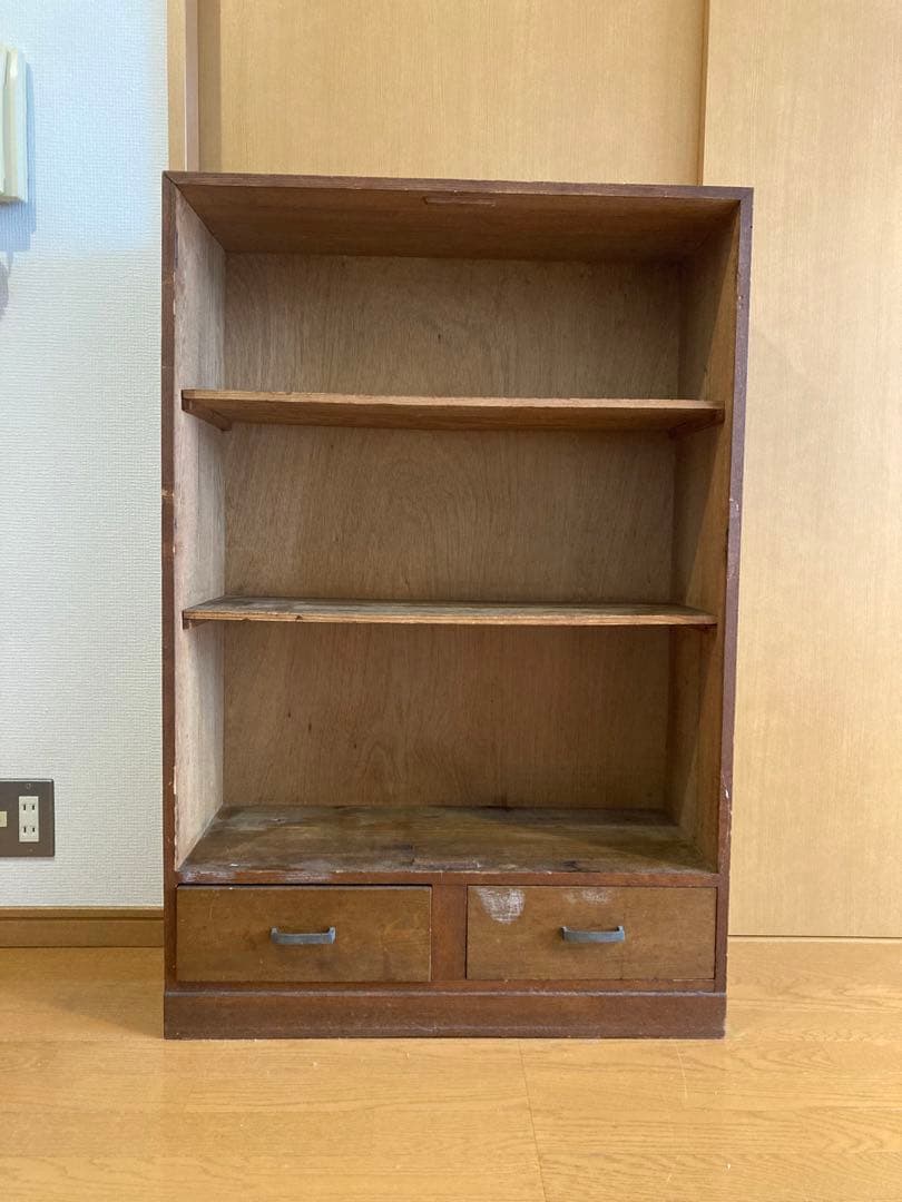 木製本棚 古家具 アンティーク 食器棚