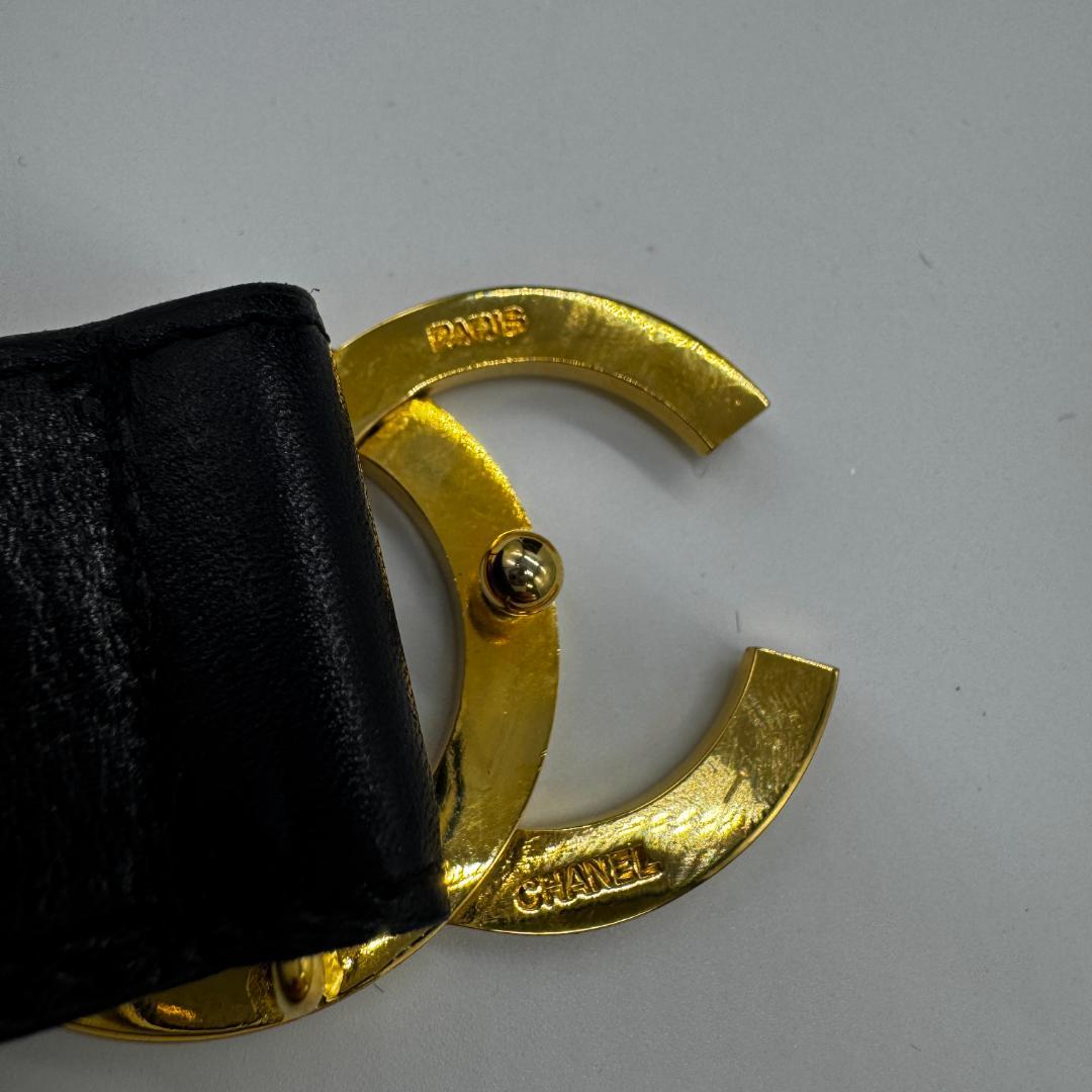 【TM10-300-10】シャネル ロゴ バックル レディース ベルト