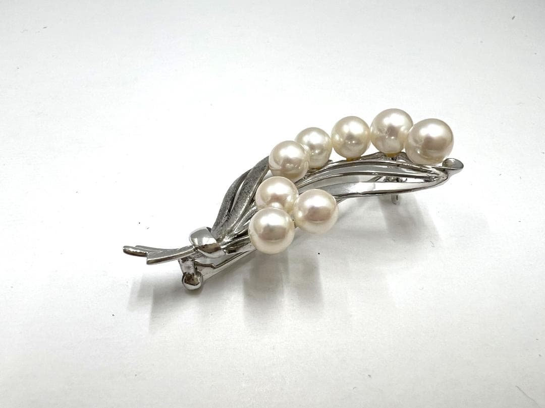 ミキモト MIKIMOTO パールブローチ ケース付き