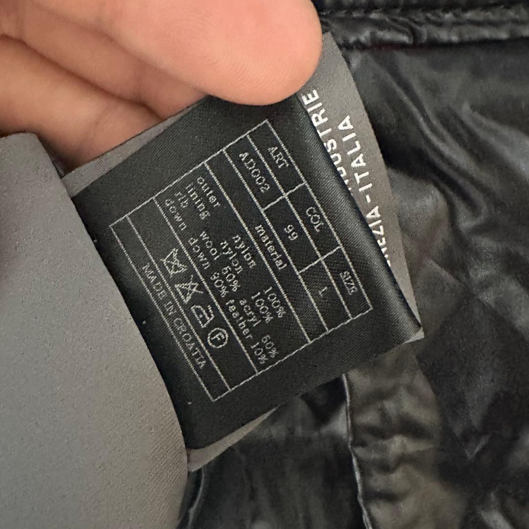 N-280 DUVETICA AKM コラボダウンベスト　ブラック　L 良品