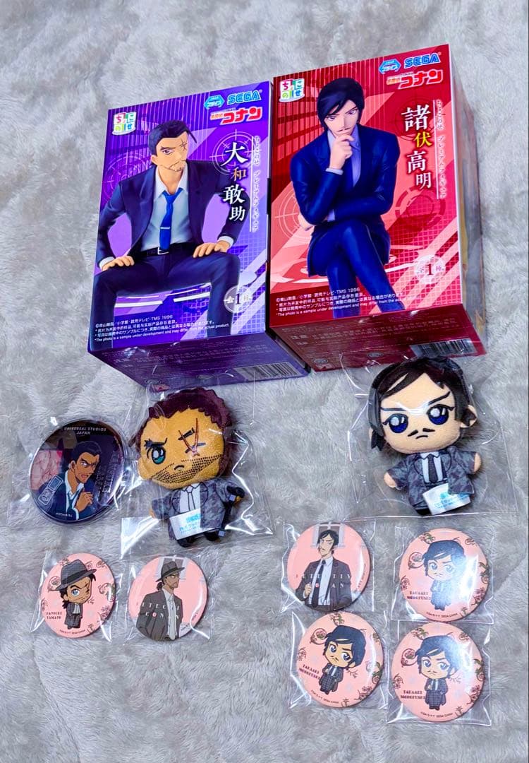 名探偵コナン ちょこのせフィギュア 大和敢助 諸伏高明　マスコット　くじ　バッジ