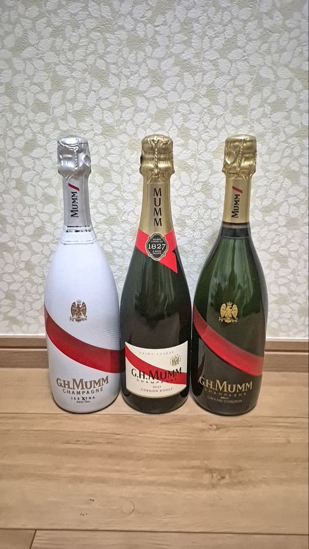 マム シャンパン アイスエクストラ＆コルドンルージュ＆グランコルドン 3本セット