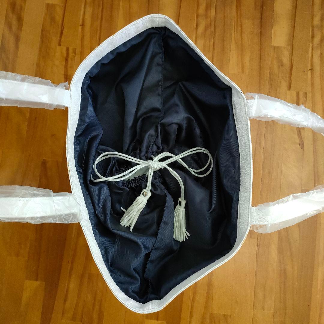 ★未使用品★Callawayゴルフトートバックビーチモチーフ 合成皮革 ホワイト